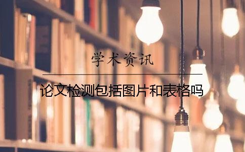 论文检测包括图片和表格吗