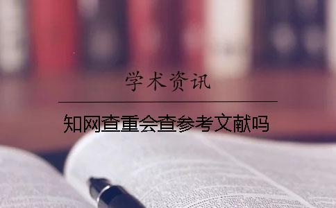 知网查重会查参考文献吗