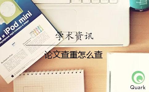 论文查重怎么查