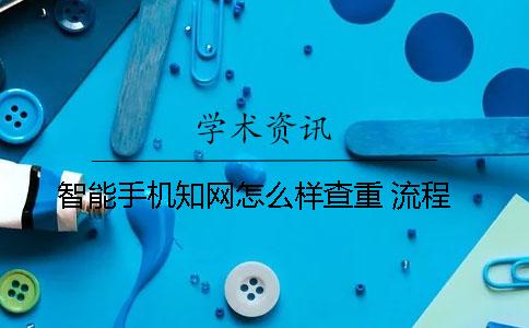 智能手机知网怎么样查重 流程